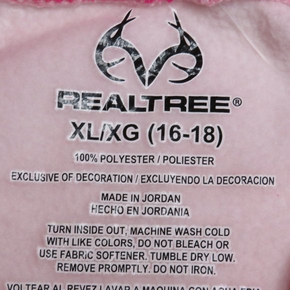 Realtree Performance Pullover Fleece Camo Pink - Picture 12 of 12